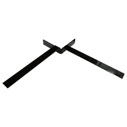 12" x 2" Independence Hidden Corner Bracket, Black Finish Main - Image