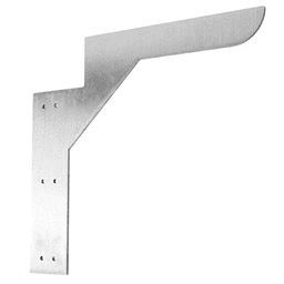 10" x 10" Franklin Hidden Countertop Bracket, Steel Finish Main - Image
