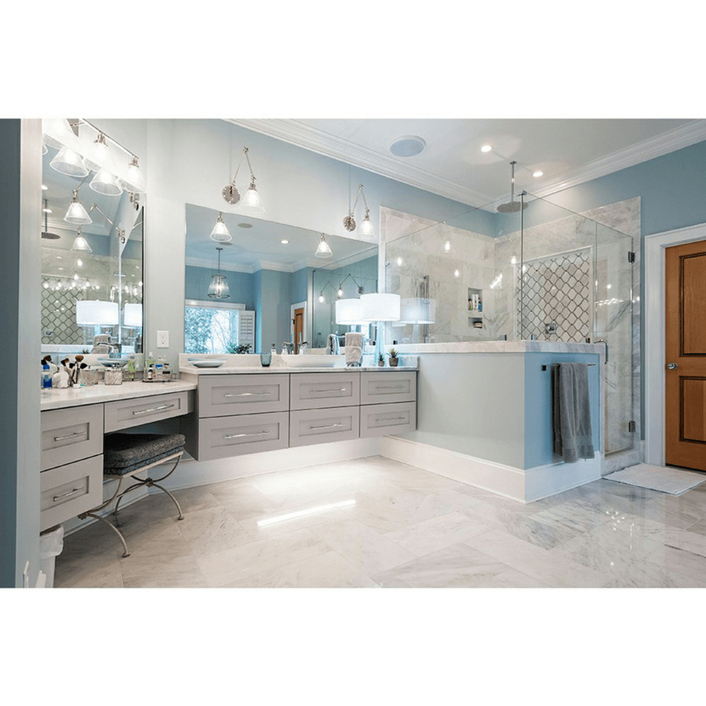 18"x 18" Right Hand Titus Floating Vanity Support, Galvanized Finish Alt 2 - Image