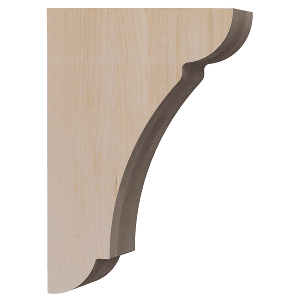 8" x 12" Corbel Bar Bracket, Unfinished Main - Image