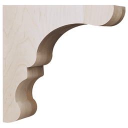 10" x 3" x 10" Lexington Overhang Corbel, Maple Main - Image