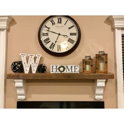 8" x 8" Corbel Rib Support, Black Finish Alt 3 - Image
