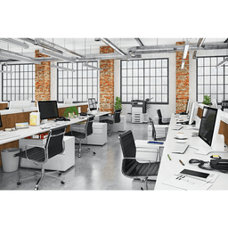 18" x 10" Workstation Bracket, Flat Black Finish Alt 1 - Image