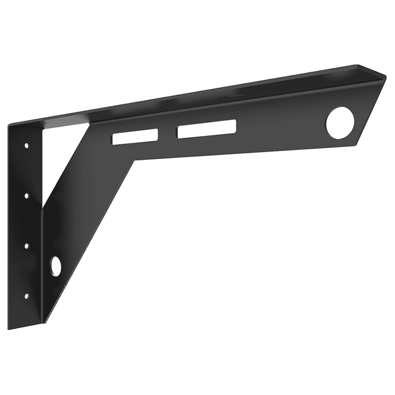 18" x 10" Workstation Bracket, Flat Black Finish Main - Image