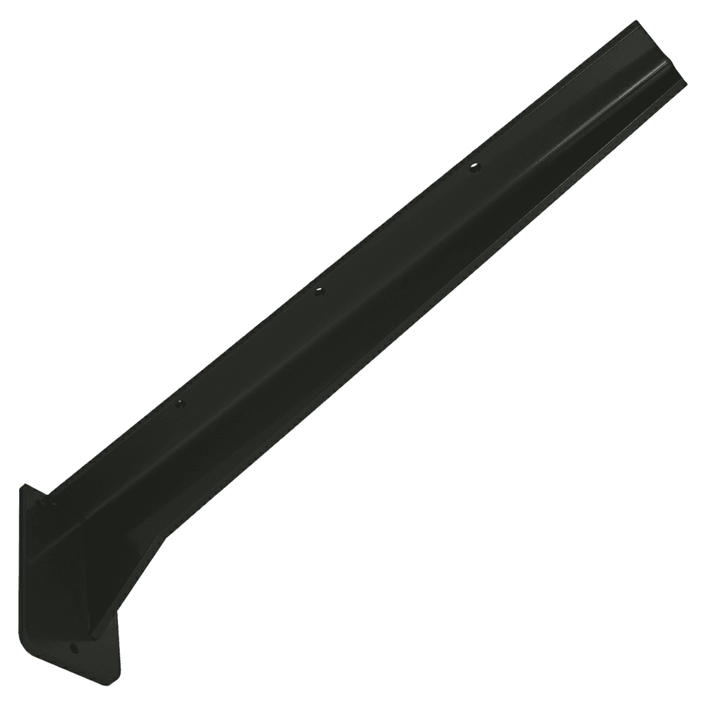 5" x 18-3/4" Floating Desk Bracket, Black Finish Main - Image