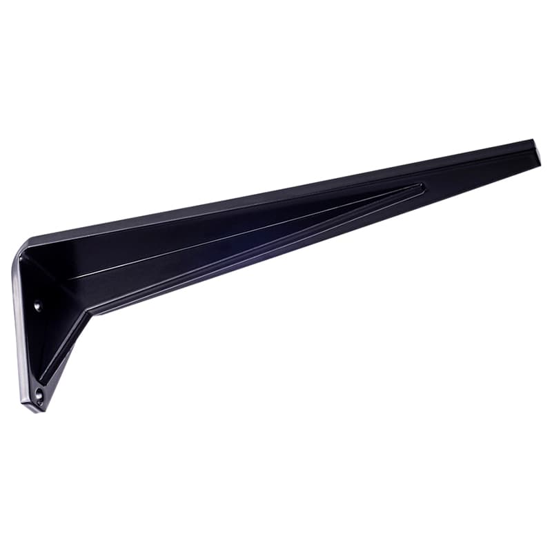 10" x 3" Industrial Shelf Bracket, Black Finish Main - Image