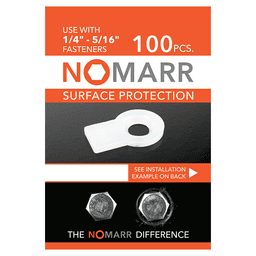 1-1/4" Nomarr Surface Protection, White Finish (100/Bag) Alt 3 - Image