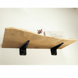 8" x 3" Modern Shelf Bracket, Black Finish Alt 3 - Image