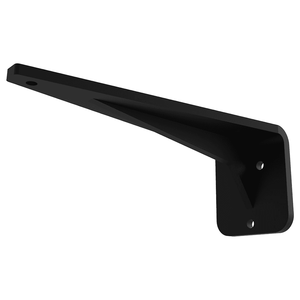 8" x 3" Modern Shelf Bracket, Black Finish Main - Image