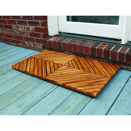 35-1/2" Radial Teak Bath Mat Alt 3 - Image