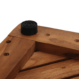 35-1/2" Radial Teak Bath Mat Alt 4 - Image