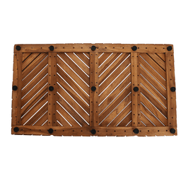 35-1/2" Arbor Teak Bath Mat Alt 2 - Image