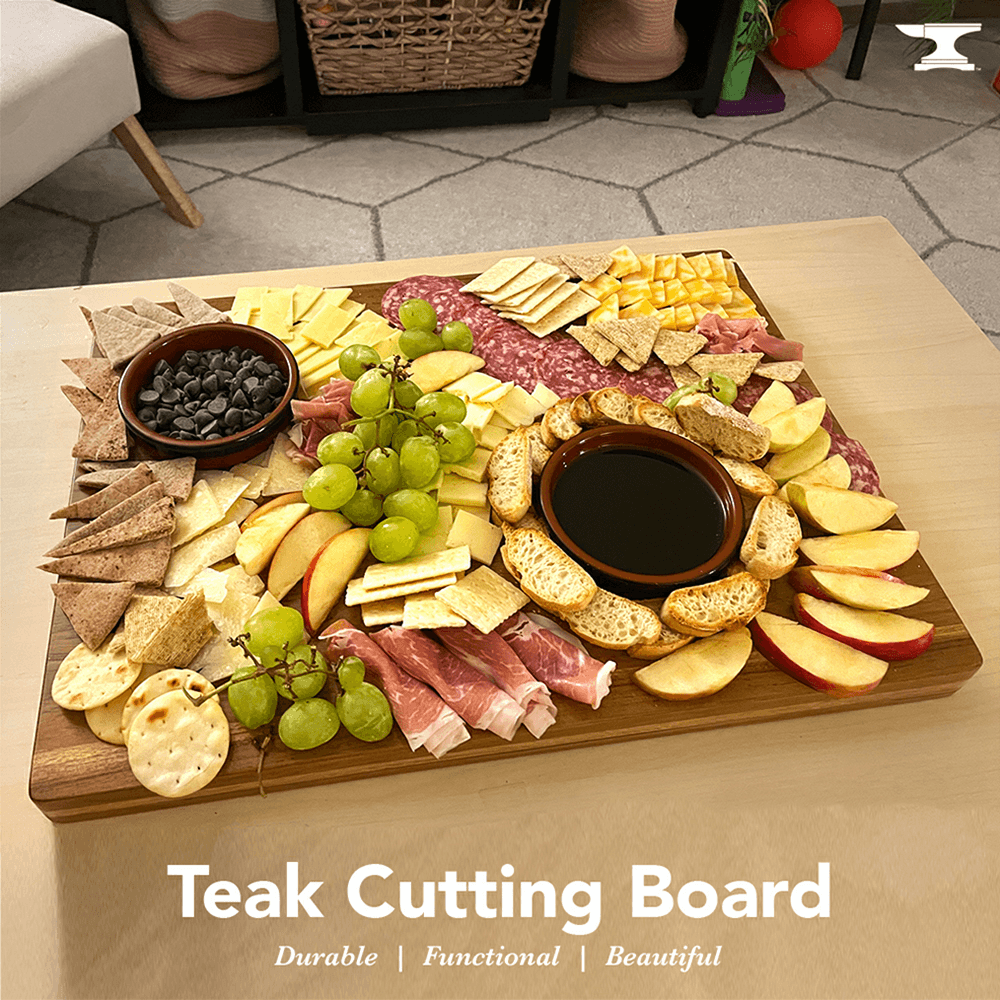 20" Teak Cutting Board Alt 2 - Image