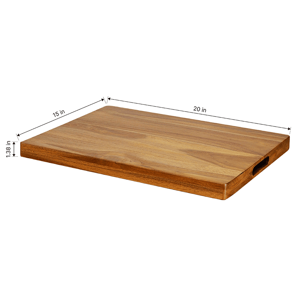 20" Teak Cutting Board Alt 4 - Image