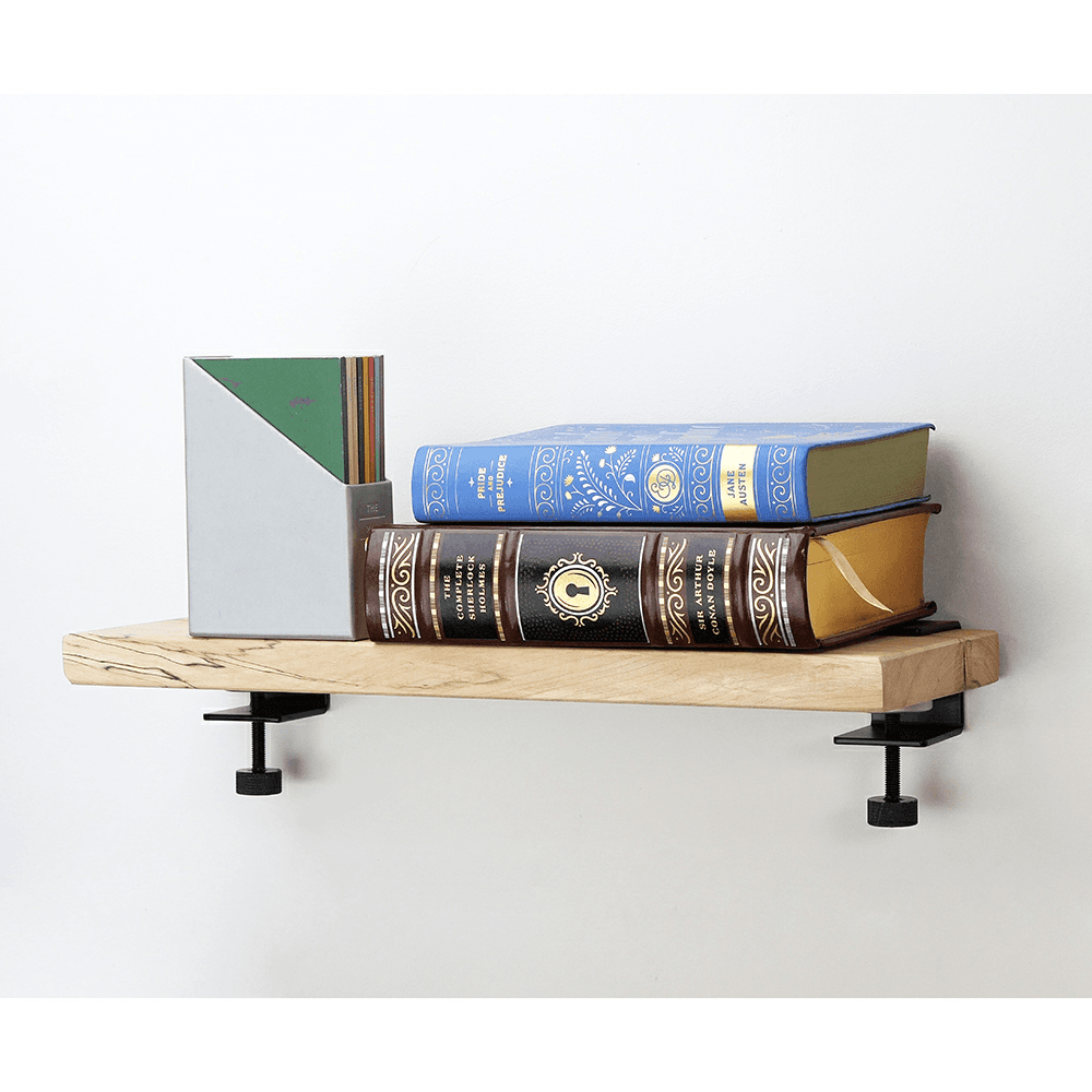 2-1/8" Floating Shelf Clamp, Black Finish Alt 2 - Image