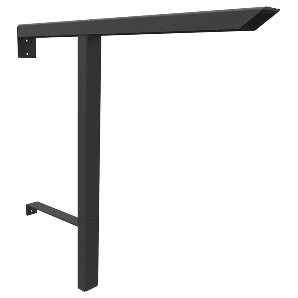 32" x 31-5/8" Braila ADA Countertop Support Bracket, Black Finish Main - Image