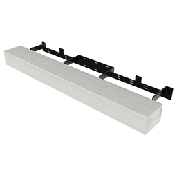 6" x 60" Floating Fireplace Mantel Kit, Victorian Gray Finish Alt 1 - Image