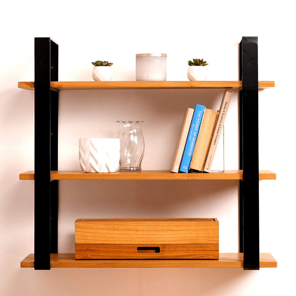 24" Shelf Insert, Teak Alt 1 - Image