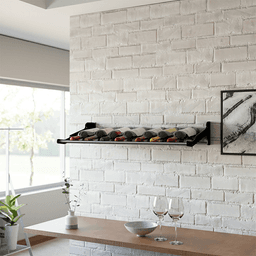 27-1/4" Wine Display Shelf Rack, Silver Alt 2 - Image