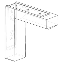 10" x 3" x 10" Sedona Magnetic Click Corbel, Maple Alt 3 - Image