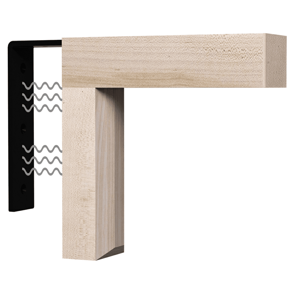 10" x 3" x 10" Es Vedra Magnetic Click Corbel, Maple Alt 5 - Image