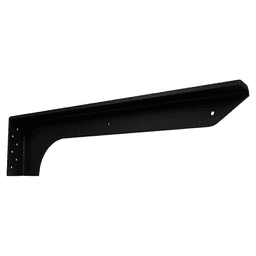 19" x 1-3/4" Single Metal Stud Front Right Hand Flange Bracket, Black Finish Main - Image