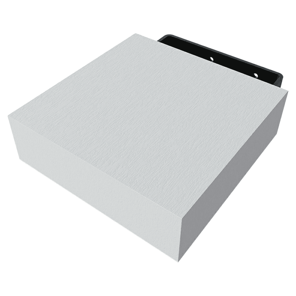6" x 6" x 2-1/8" Mini Classic Floating Shelf, White Alt 1 - Image