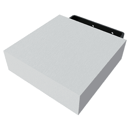 6" x 6" x 2-1/8" Mini Classic Floating Shelf, White Alt 1 - Image