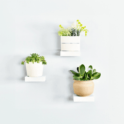 6" x 6" x 2-1/8" Mini Classic Floating Shelf, White Alt 2 - Image