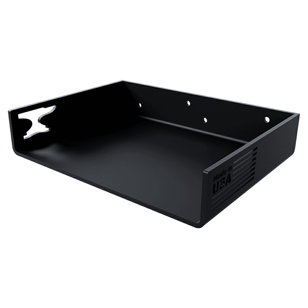 5-1/2" Concealed Storage Floating Shelf Bracket, Black Main - Image