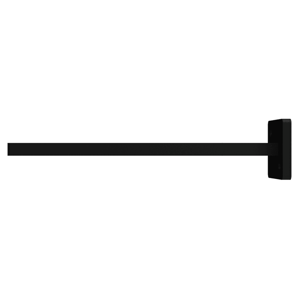 10" Flat Floating Shelf Support Rod, Black Alt 1 - Image