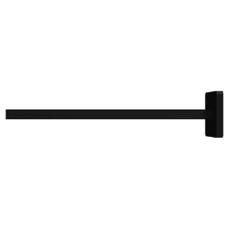 10" Flat Floating Shelf Support Rod, Black Alt 1 - Image