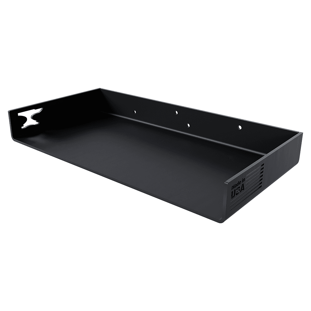 12" x 6" Floating Shelf Bracket for Concealed Box, Black Main - Image