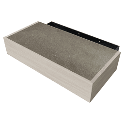 13-3/4" x 7-1/4" x 2-1/2" Concealed Storage Floating Shelf Kit, Paint Grade Main - Image