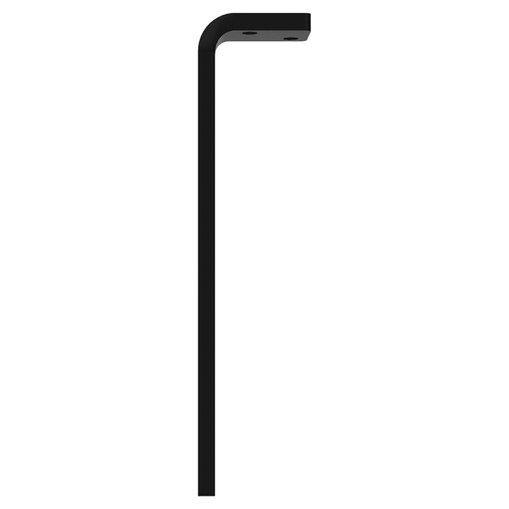 1-5/8" x 7" Floating Shelf Support Bracket, Black Alt 1 - Image