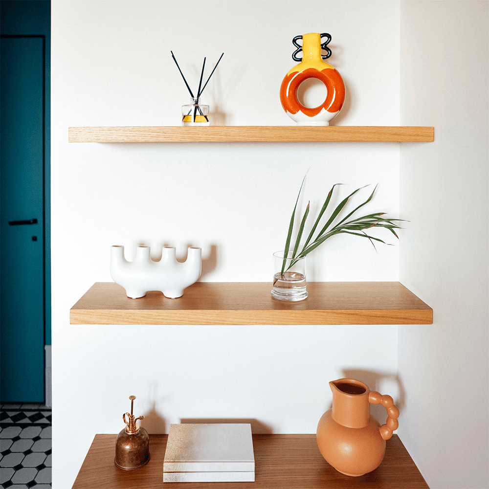 1-5/8" x 7" Floating Shelf Support Bracket, Black Alt 3 - Image