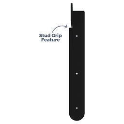 2-1/2" x 10" Capitol Stud Mounted Floating Shelf/Countertop Bracket, Flat Black Alt 2 - Image