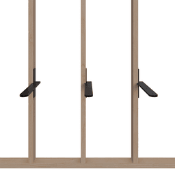 2-1/2" x 10" Capitol Stud Mounted Floating Shelf/Countertop Bracket, Flat Black Alt 3 - Image