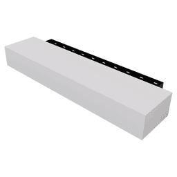 6-1/4" x 48" Concealment Fireplace Mantel Kit, White Finish Alt 1 - Image