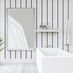 8" x 2" Continental Stud Mount Floating Shelf Bracket, Black Finish Alt 3 - Image