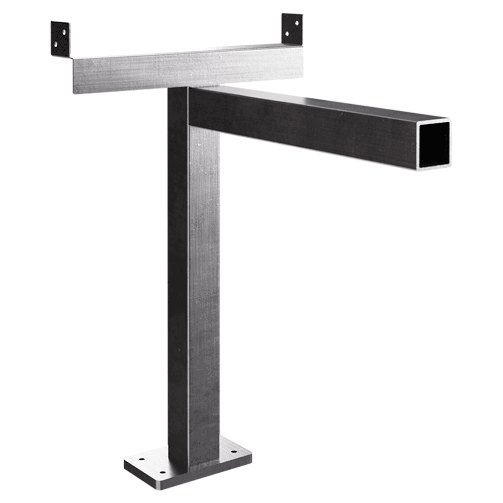 6" x 17-1/2" Americus Floating Bench Bracket, Steel Main - Image