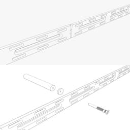 United Modular Floating Shelf Hardware 6" x 34" Drawing 1