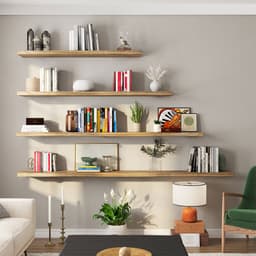 United Modular Floating Shelf Hardware 6" x 56" Application Image