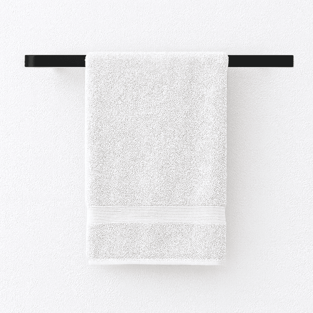 23" Flat Towel Bar, Black Alt 1 - Image