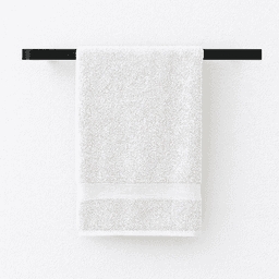 23" Flat Towel Bar, Black Alt 1 - Image