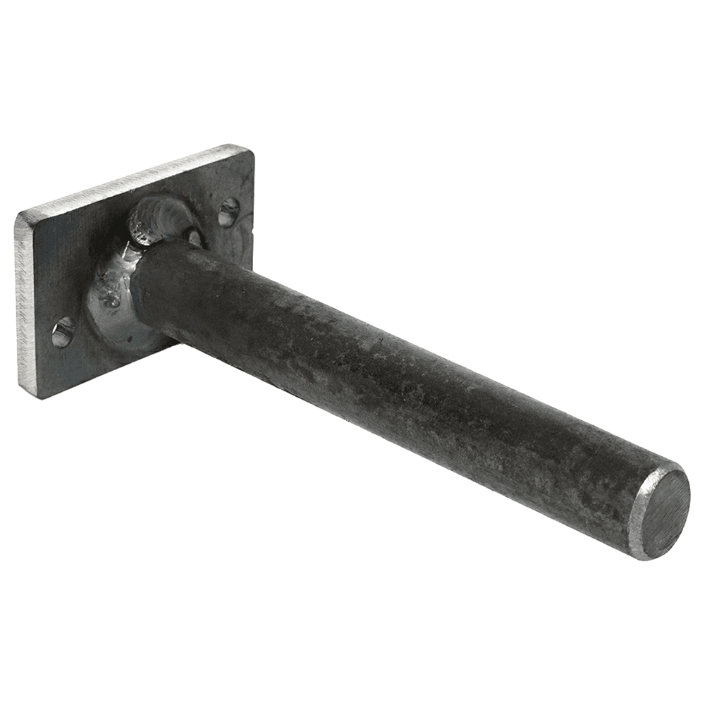 1-1/2" x 6" Floating Mantel Support Rod, Steel Finish Main - Image