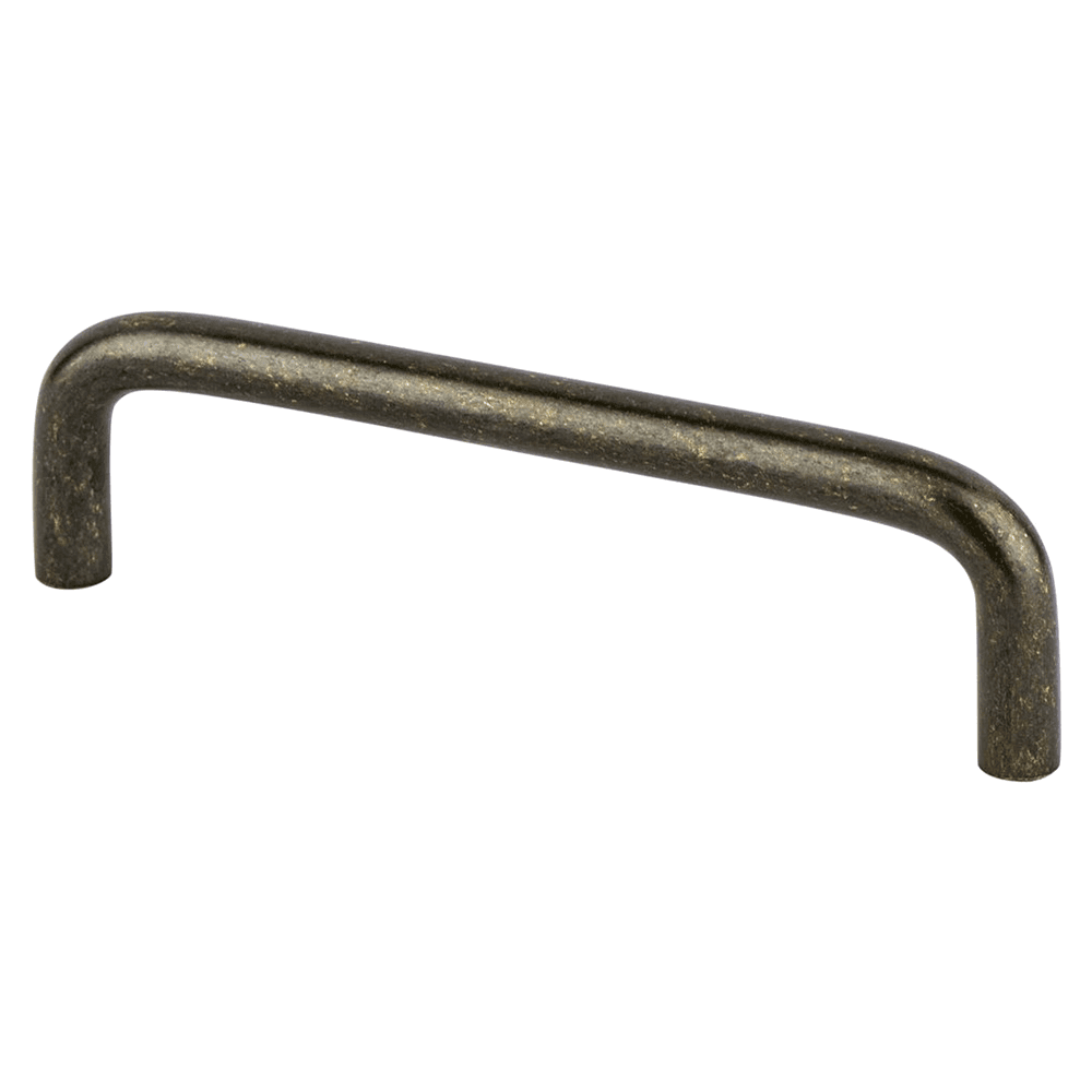 Berenson Hardware 4" Zurich Wire Pull in Brushed Chrome - Front View