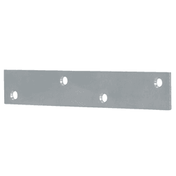 4" x 9/16" Heavy Gauge Steel Mending Plate, Zinc Plated - Main Image
