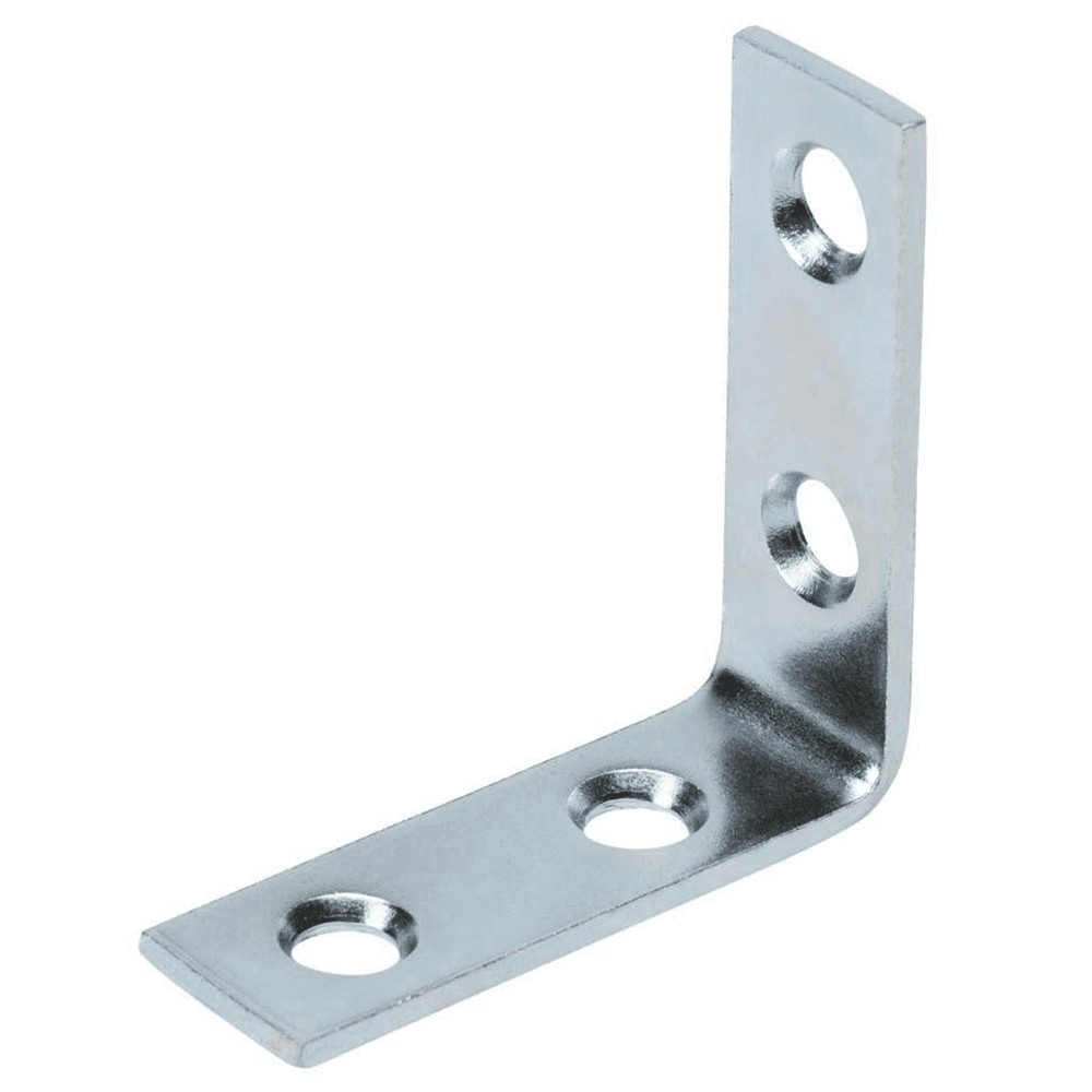 1-1/2" x 3/4" Corner Brace, Zinc - Main Image