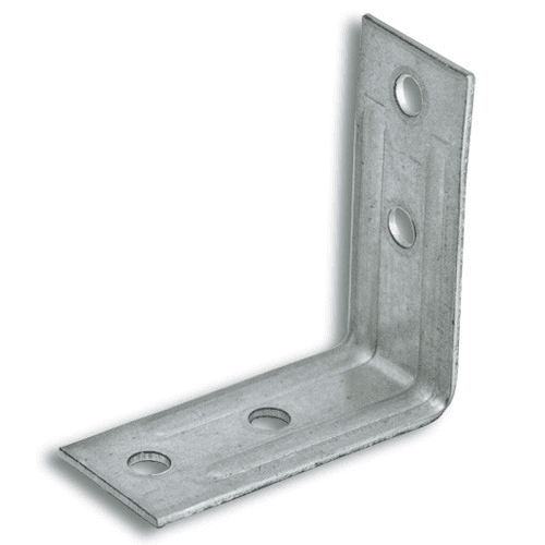 4" x 3/4" Corner Brace, Zinc - Alt Image 1